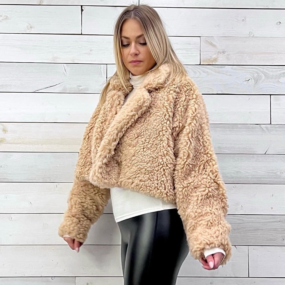 Teddy Cropped Formal Coat